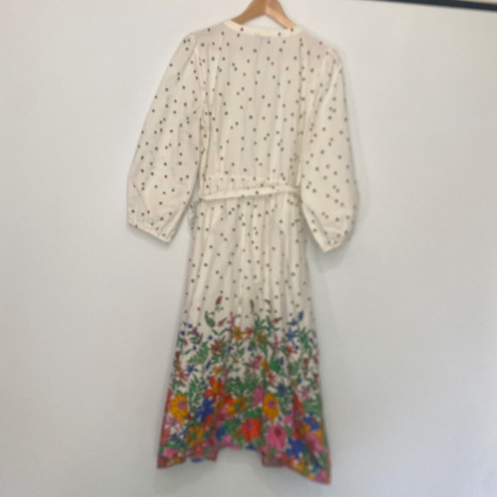 Talbots 12 Poplin Blissful Floral Shirtdress - Picture 5 of 12